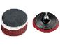 Set aus Schleifscheiben und einem Schleifteller mit 125 mm Durchmesser und max. 12000 U/min.