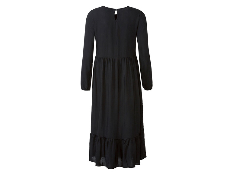 Gehe zu Vollbildansicht: esmara Damen Kleid, mit Rundhalsauschnitt, aus Viskose - Bild 4