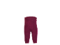 Bordeauxrote gerippte Kinderleggings.