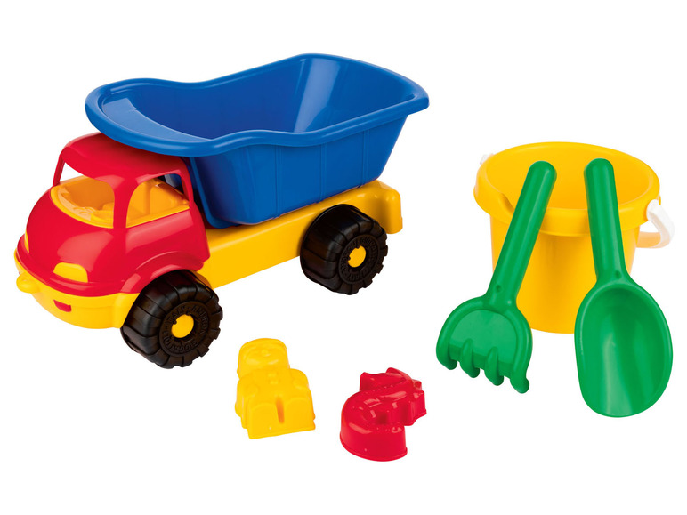 Gehe zu Vollbildansicht: Simba Strandspielzeug LKW Kipper und Eimergarnitur Eis - Bild 2
