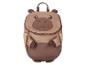 Brauner Kinderrucksack mit Cartoon-Tiergesicht-Design