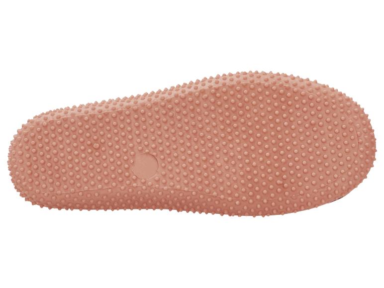 Pfirsichfarbene Antirutschsohle mit Noppen für Hausschuhe oder Socken.