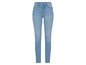 Hellblaue Skinny Jeans für Damen.