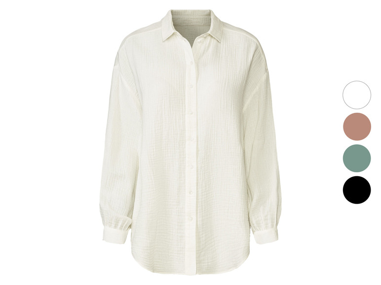 Gehe zu Vollbildansicht: esmara® Damen Musselin-Bluse aus reiner Baumwolle - Bild 1