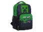 Schwarz-grüner Rucksack mit pixeligen Videospielcharakteren und dem Spiellogo.