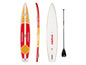 Ein aufblasbares Mistral Race 12'6'' Paddleboard mit Paddel.