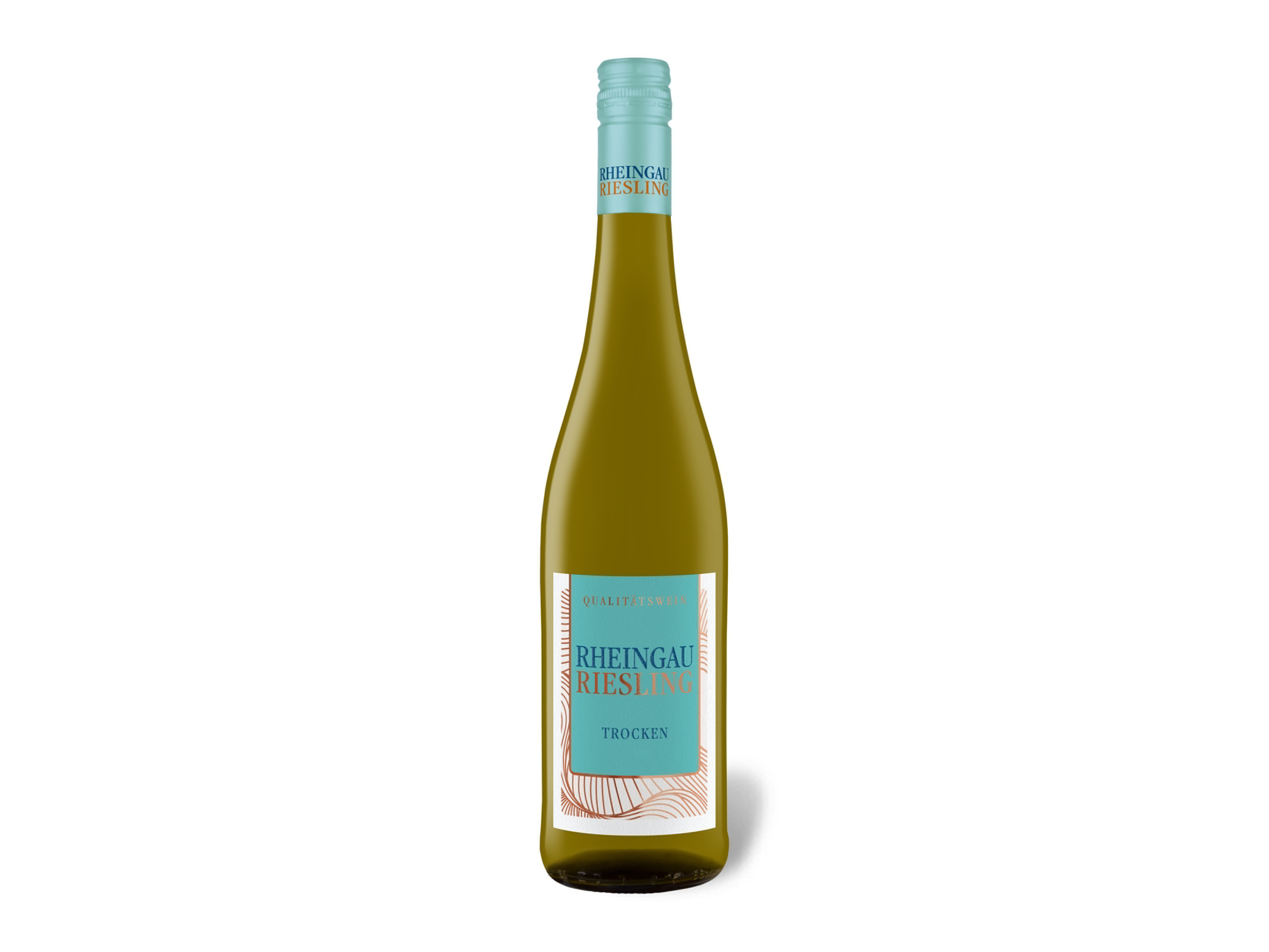 Lidl Wein-Angebot - Rheingau Riesling QbA trocken, Weißwein 2024 - Mindestbestellmenge 6