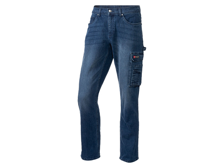Gehe zu Vollbildansicht: PARKSIDE Herren Jeans-Arbeitsbundhose, Straight Fit, normale Leibhöhe - Bild 4