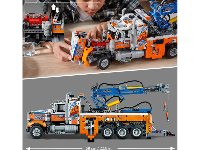 Gehe zu Vollbildansicht: LEGO® Technic 42128 »Schwerlast-Abschleppwagen« - Bild 3