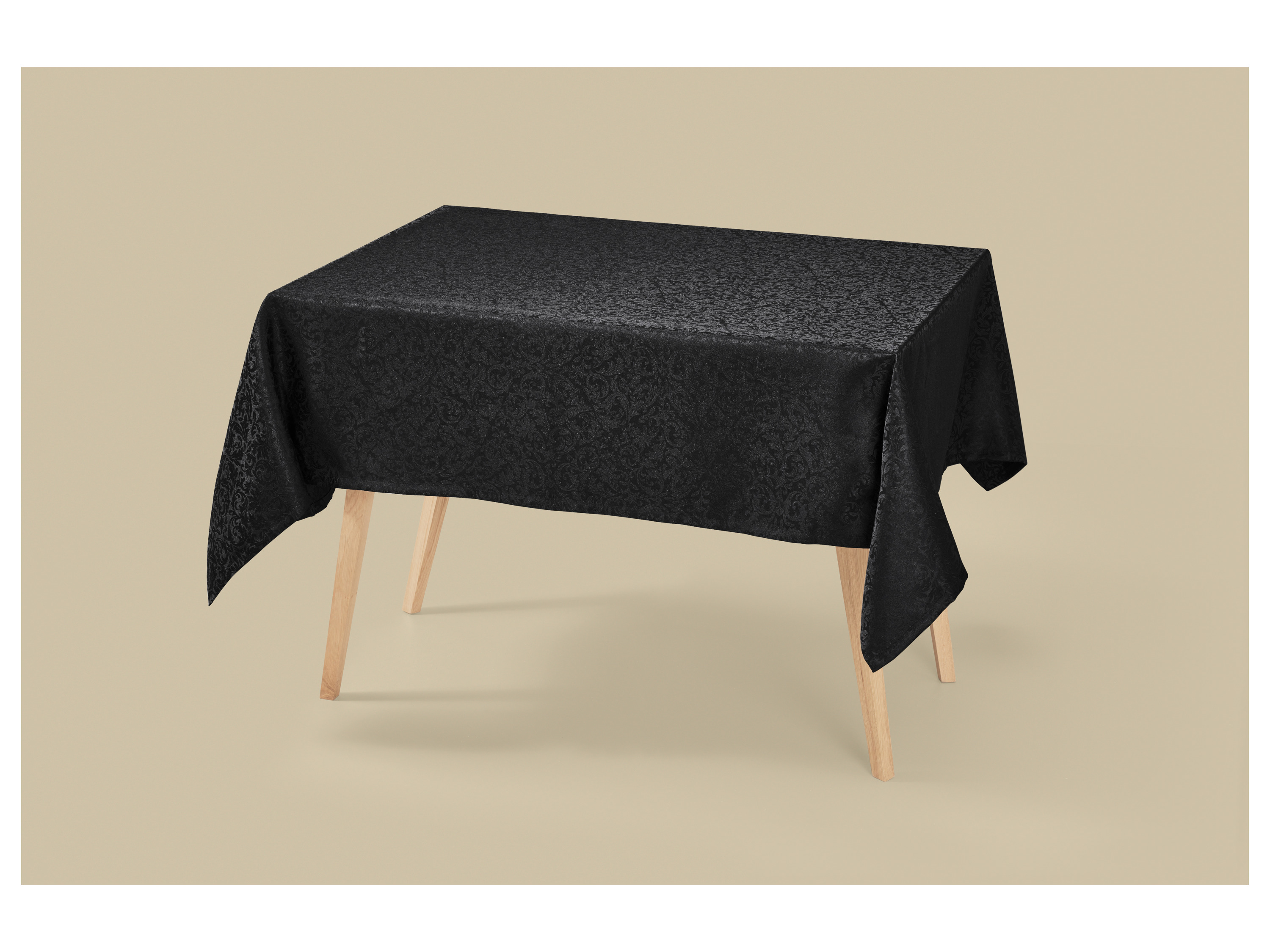 Thumbnail - LIVARNO® Jacquardtischdecke / Jacquardtischläufer-Set (130 x 170 cm, Schwarz)