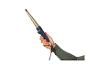 Ein Remington Lockenstab in der Hand.