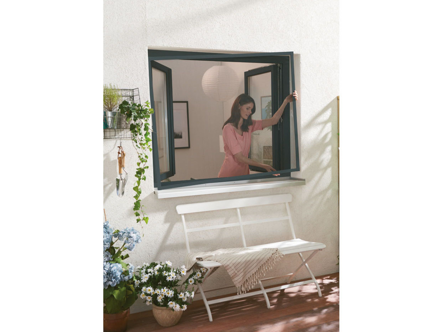 100 cm LIVARNO home x 120 Alu-Rahmen Fenster-Insektenschutz