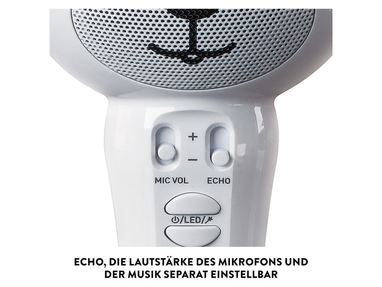 Gehe zu Vollbildansicht: Lenco Karaoke Mikrofon mit Bluetooth-Lautsprecher »BMC-120« - Bild 5
