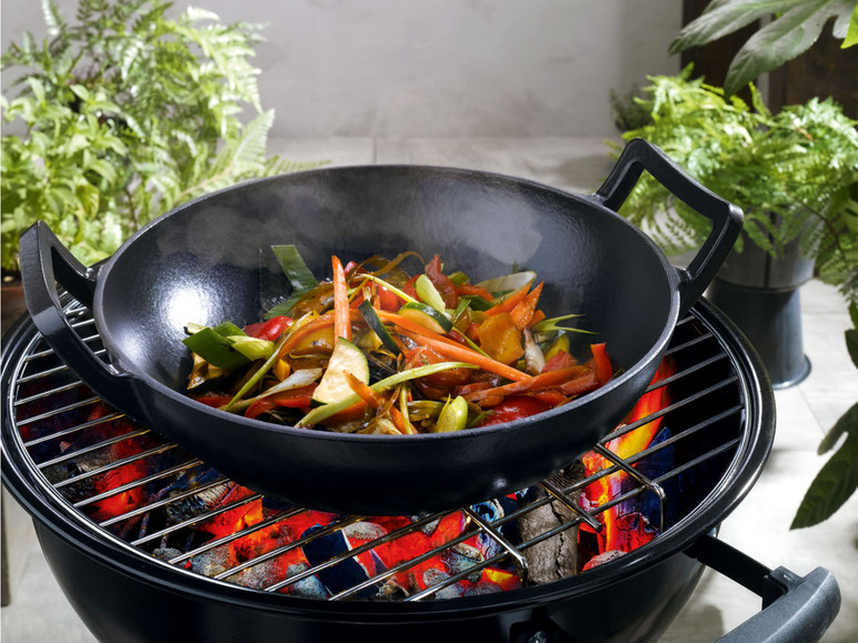 Gehe zu Vollbildansicht: GRILLMEISTER Wok Gusseisen, Ø 31,5 cm - Bild 4