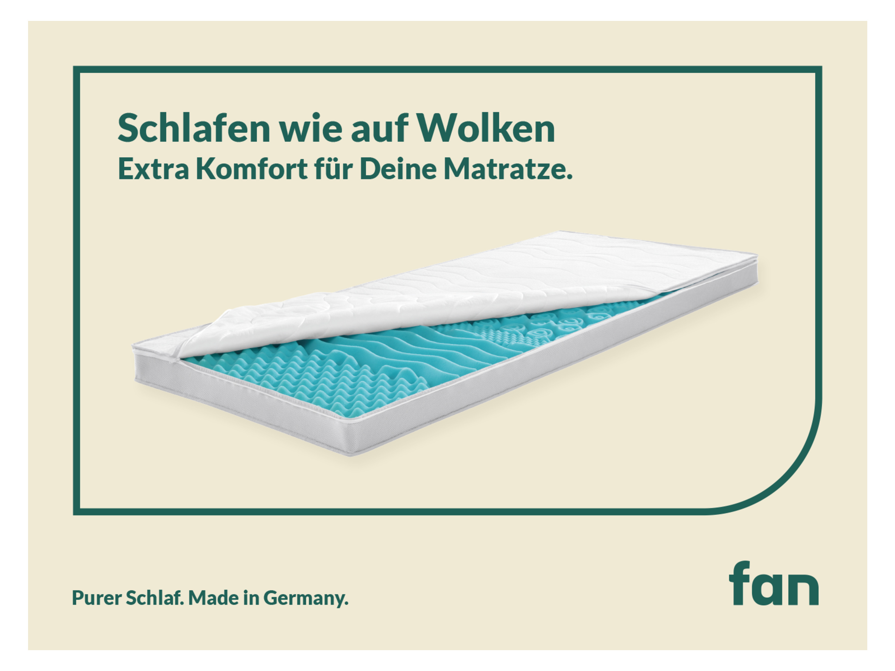 Thumbnail - f.a.n. 7-Zonen Kaltschaum-Topper BIG KOMFORT PLUS (180 x 200 cm)