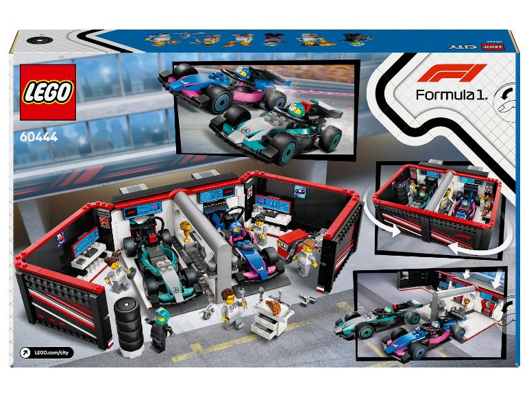 LEGO City Formel 1 Set mit Garage und Rennwagen.