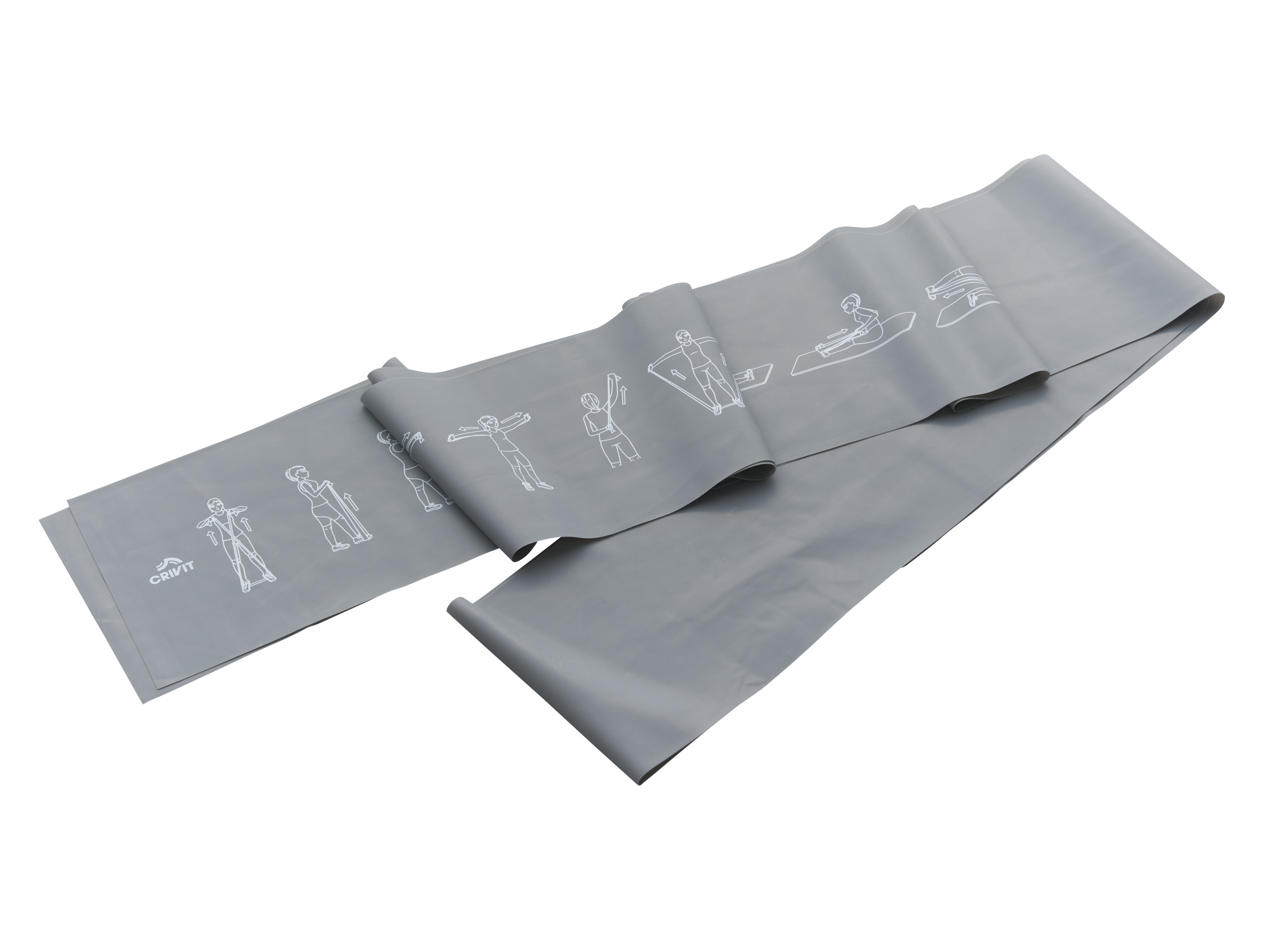 Thumbnail - CRIVIT Fitnessbänder, 4-teilig (dunkelgrau/schwarz)