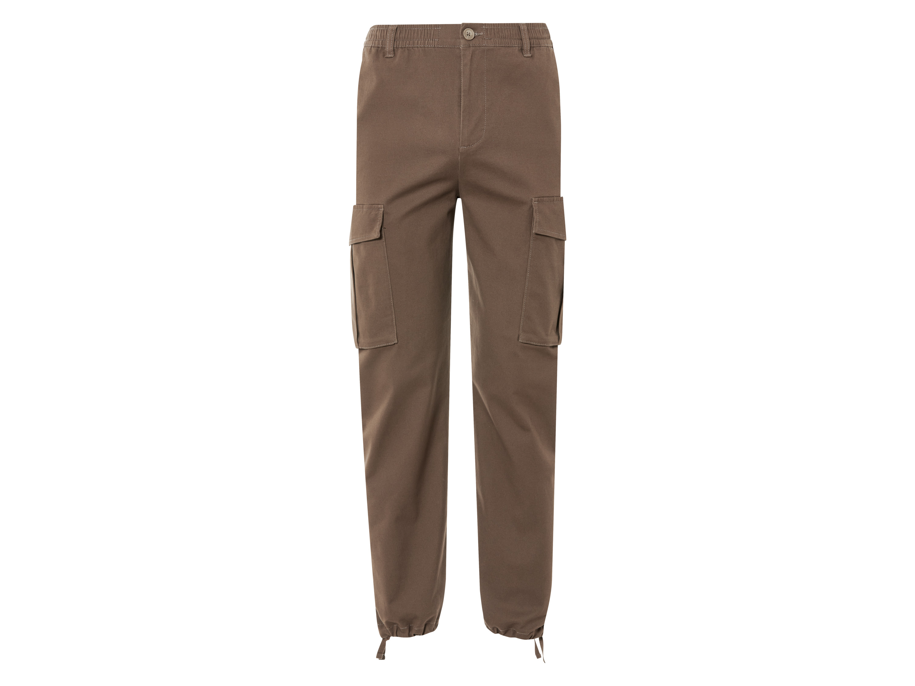 LIVERGY® Herren Hose Cargo (Braun, XL (56/58))““ | aufgesetzte Cargotaschen und Bindeband am Beinsaum Passform: – Schnitt: leger geschnitten Leibhöhe: – Länge: lang Material: Baumwolle, 2 % Elasthan Lycra® Pflegehinweis: waschen bei max. 40°C nicht bleichen nicht im Wäschetrockner trocknen bügeln bis 150 °C Stufe 2. Dampfbügeleisen kann verwendet werden nicht trockenreinigen Größe: S 44/46 – XL 56/58 Meine Lidl-Größe – so einfach gehts Deine Größe findest du in der Lidl-Größentabelle . Oeko-Tex® Standard 100 Geprüft auf Schadstoffe Zertifizierungsnummer: 09.0.68536 Hohenstein Htti Standard 100 by Oeko-Tex® ist die weltweit bekannteste, unabhängige Zertifizierung schadstoffgeprüfter Textil- und Lederprodukte aller Art – vom Garn und den Stoffen bis hin zum gebrauchsfertigen Artikel. Das Label bestätigt