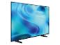 Flachbildfernseher mit blauem, abstraktem Hintergrundbild
