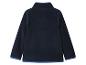 Dunkelblaue Fleecejacke mit Reißverschluss und blauen Details