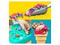Play-Doh: eine Schaufel bunte Knete, ein spielendes Kind und ein Fantasie-Eis.
