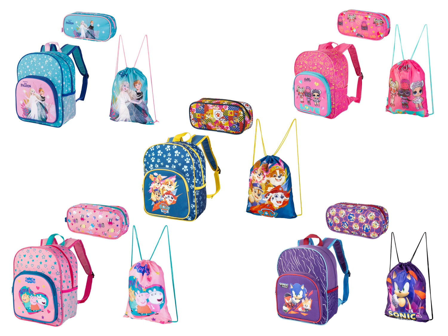 BlueY 4-teiliges Rucksack Set Für Kinder - Mit Trinkflasche & Federmäppchen