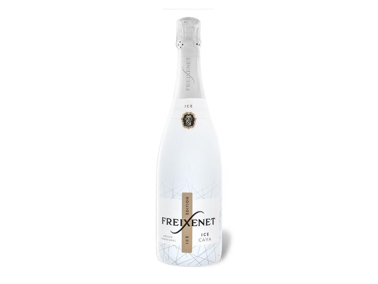 Eine Flasche Freixenet Ice Edition halbtrockener Cava Schaumwein.