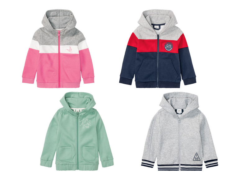 Vier Kapuzenpullover für Kinder von Q/S designed by.