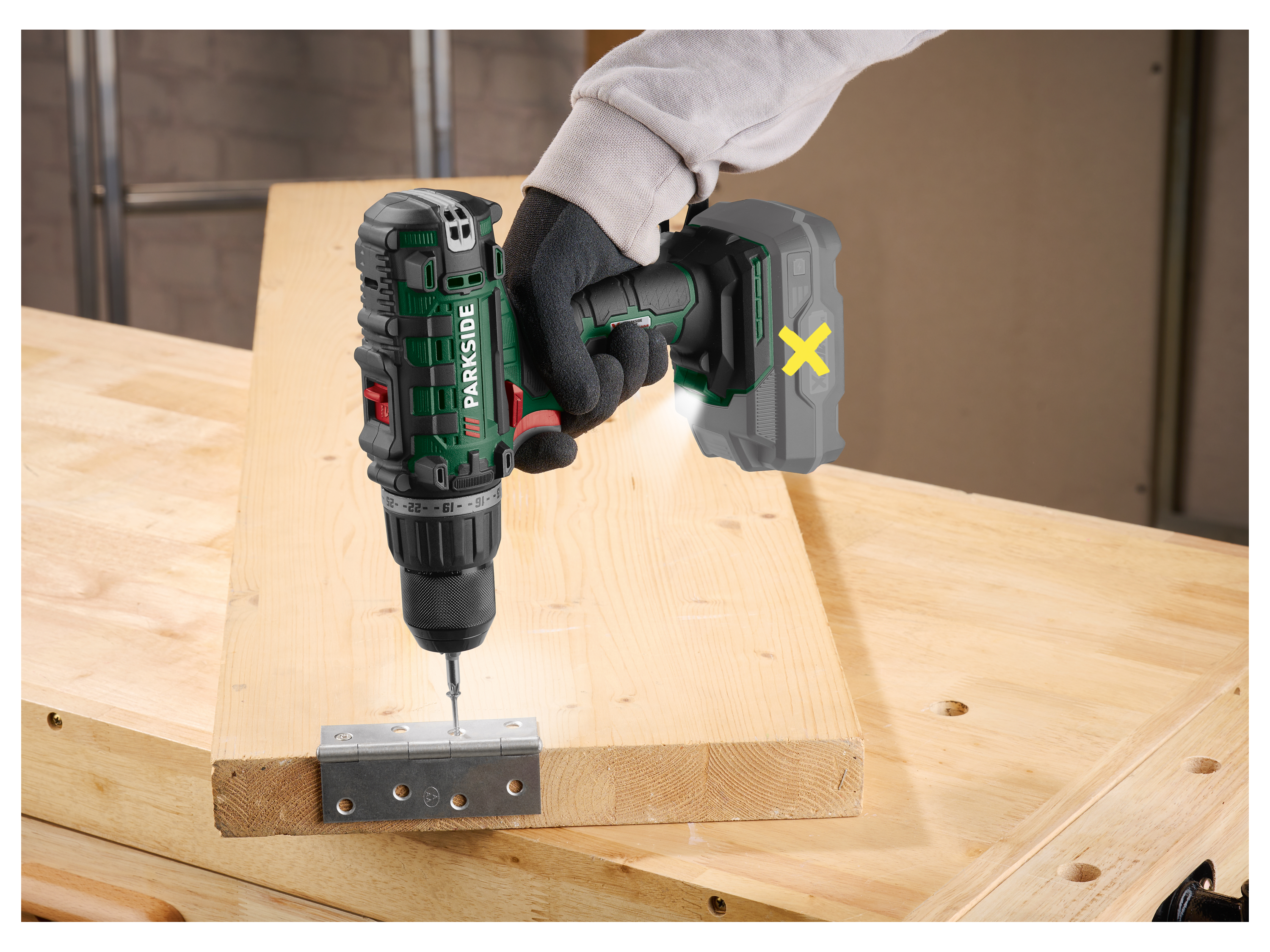 Thumbnail - PARKSIDE® 20 V Akku-Bohrschrauber »PABS 20 Li I9«, ohne Akku und Ladegerät