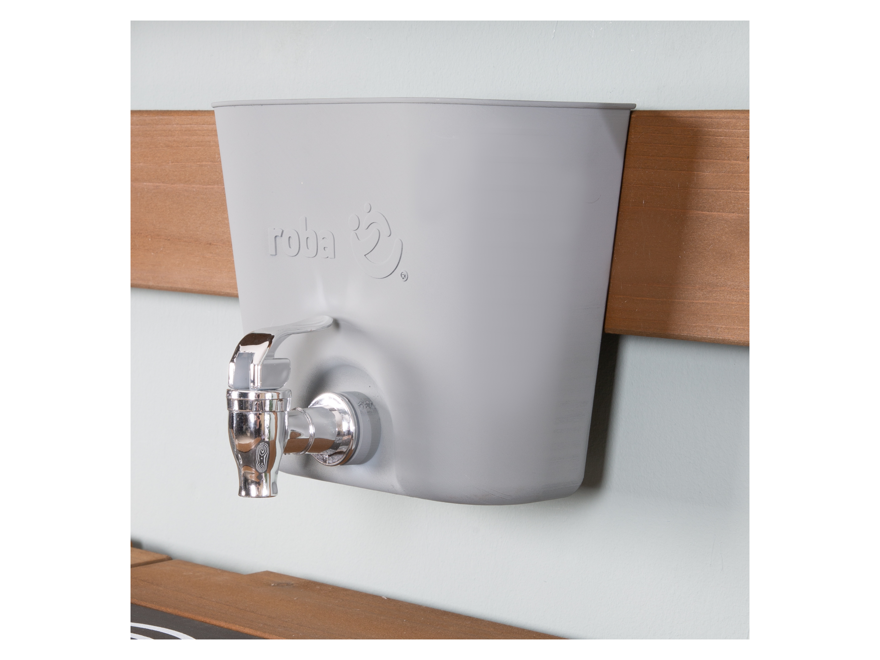 Thumbnail - roba Spiel- und Matschküche, zum Hängen (65x36x65, Teak)