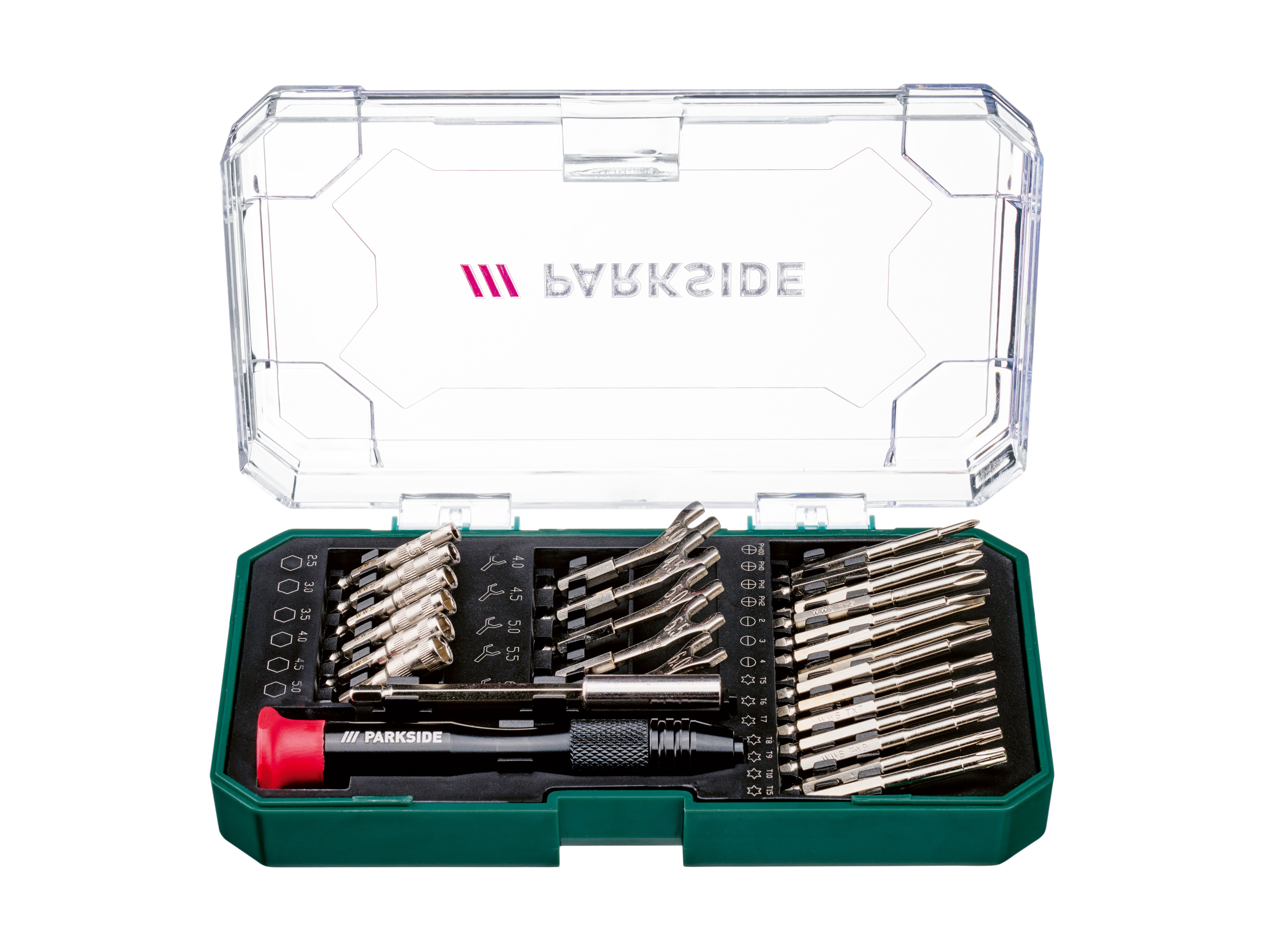 PARKSIDE® Präzisionswerkzeug- und Stiftschlüssel-Set (Stecknuss- und Schlüssel-Set)
