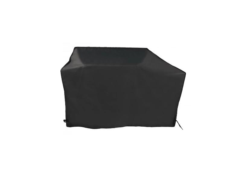 Schwarze Grillabdeckung aus Stoff