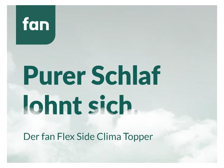 7-Zonen-Hybridschaum-Topperauflage »fan Flex Side Clima«
