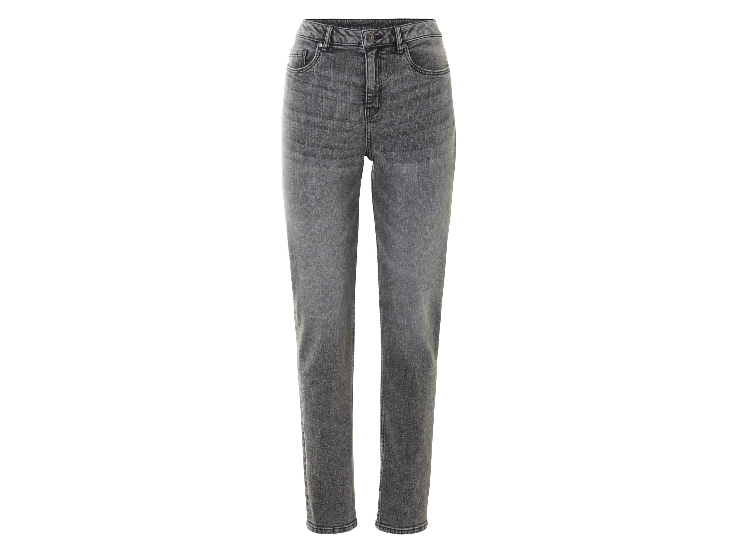 esmara® Damen Jeans Straight Fit (Grey denim, 34 (reg. Länge))““ | dass ein Textil- oder Lederprodukt auf mehr als 300 Schadstoffe geprüft wurde. Cotton made in Africa Wir unterstützen den nachhaltigen Baumwollanbau in Afrika Mit dem Kauf dieses Produkts leistest Du einen wichtigen Beitrag zur Zukunft Afrikas und zum Schutz der Umwelt. Du unterstützt die Initiative Cotton made in Africa dabei, die Lebensbedingungen afrikanischer Kleinbäuerinnen und Kleinbauern und ihrer Familien zu verbessern und die Umwelt zu schützen. Mehr unter: cottonmadeinafrica.org/massbalance Eine Initiative der AID BX Trade Foundation RCS – Recycled Claim Standard Contains 20 % RCS certified recycled cotton www.RecycledClaim.org Zertifizierungsnummer: CU 851646 Aus Alt mach Neu: Durch die Wiederverwendung bereits genutzter Materialien werden wertvolle Ressourcen gespart. RCS ermöglicht die Ermittlung und Rückverfolgung des im Produkt verwendeten Recyclingmaterials. Hohenstein Das passt perfekt Das Prüfinstitut Hohenstein führt seit rund 60 Jahren Reihenmessungen und Studien zur Erfassung der Körpermaße durch. Mit Nutzung der 3-D-Bodyscannertechnologie werden die realen Körperformen visualisiert und in verlässliche Größentabellen umgerechnet.““