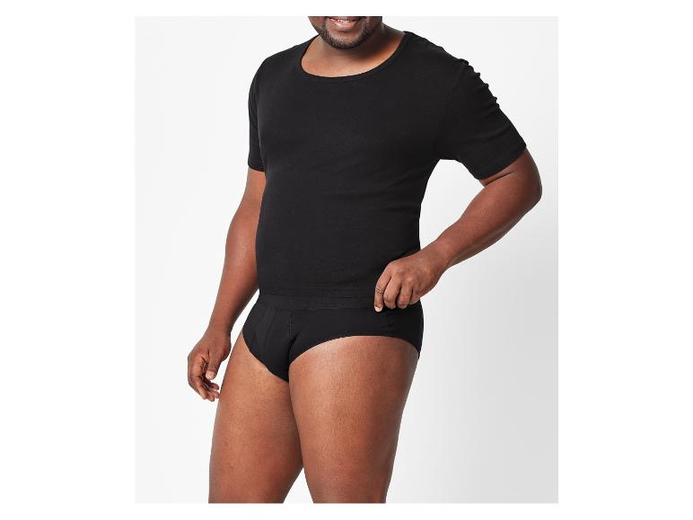 Schwarzes T-Shirt und Unterhose für Männer.