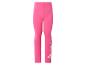 Pinke Kinderleggings mit Zeichentrickfigur und Blumen