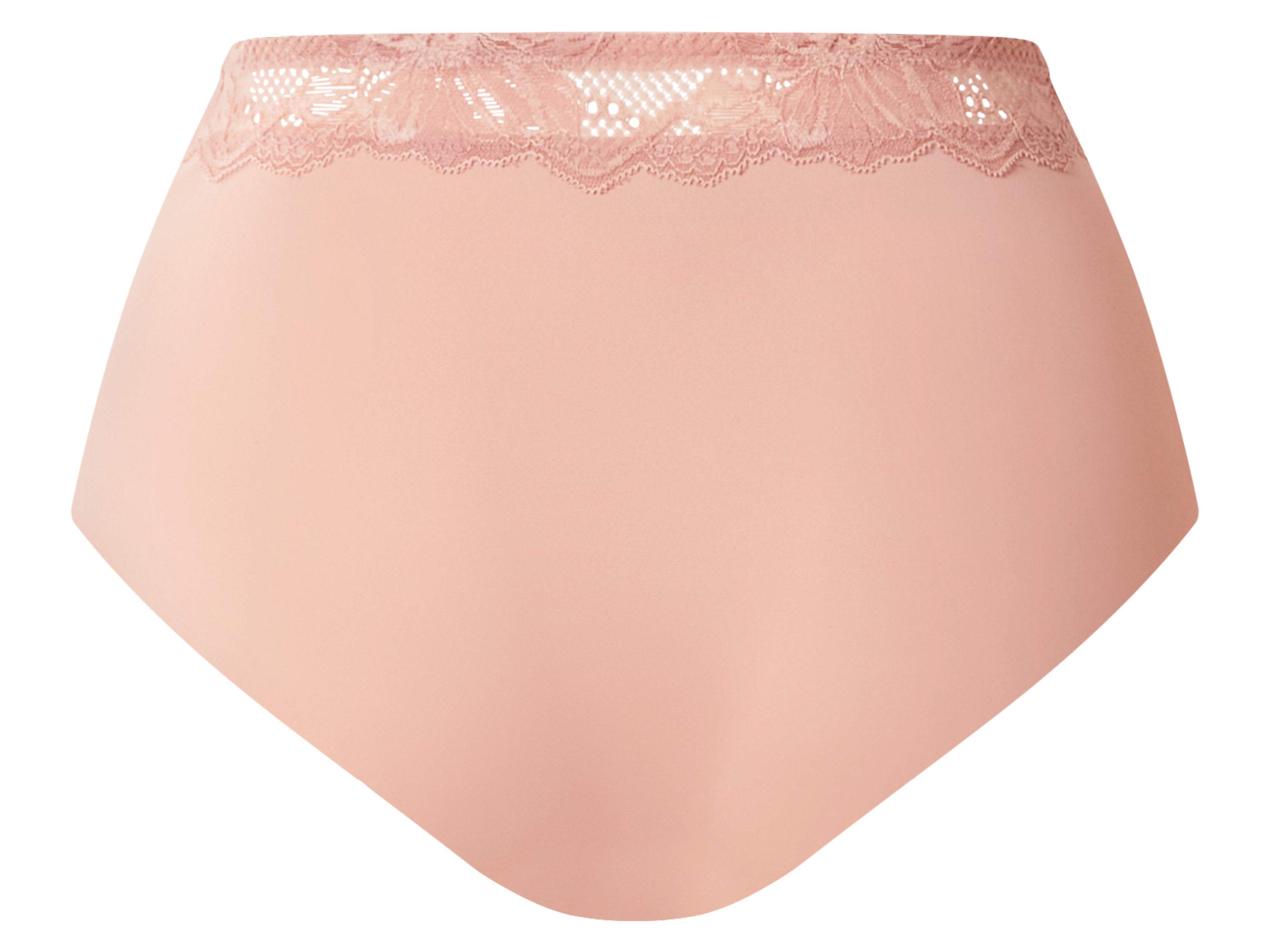 Thumbnail - esmara® Damen Slip hohe Taille mit Spitze, 2 Stück (Rose, M(40/42))