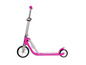 Ein rosa Hudora BigWheel Tretroller mit großen Rädern.
