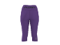 Lila Sport-Capri-Leggings mit hoher Taille und Nahtdetails.