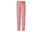 Rosa Velours-Pyjamahose mit elastischem Bund.