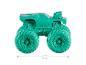 Grünes Monstertruck-Spielzeug mit großen Rädern, 3,75 Zoll oder 9,5 cm lang.