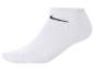 Weißer Socken mit schwarzem Logo