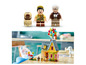 Lego Up Minifiguren, ein Hund und ein Haus mit Ballons.