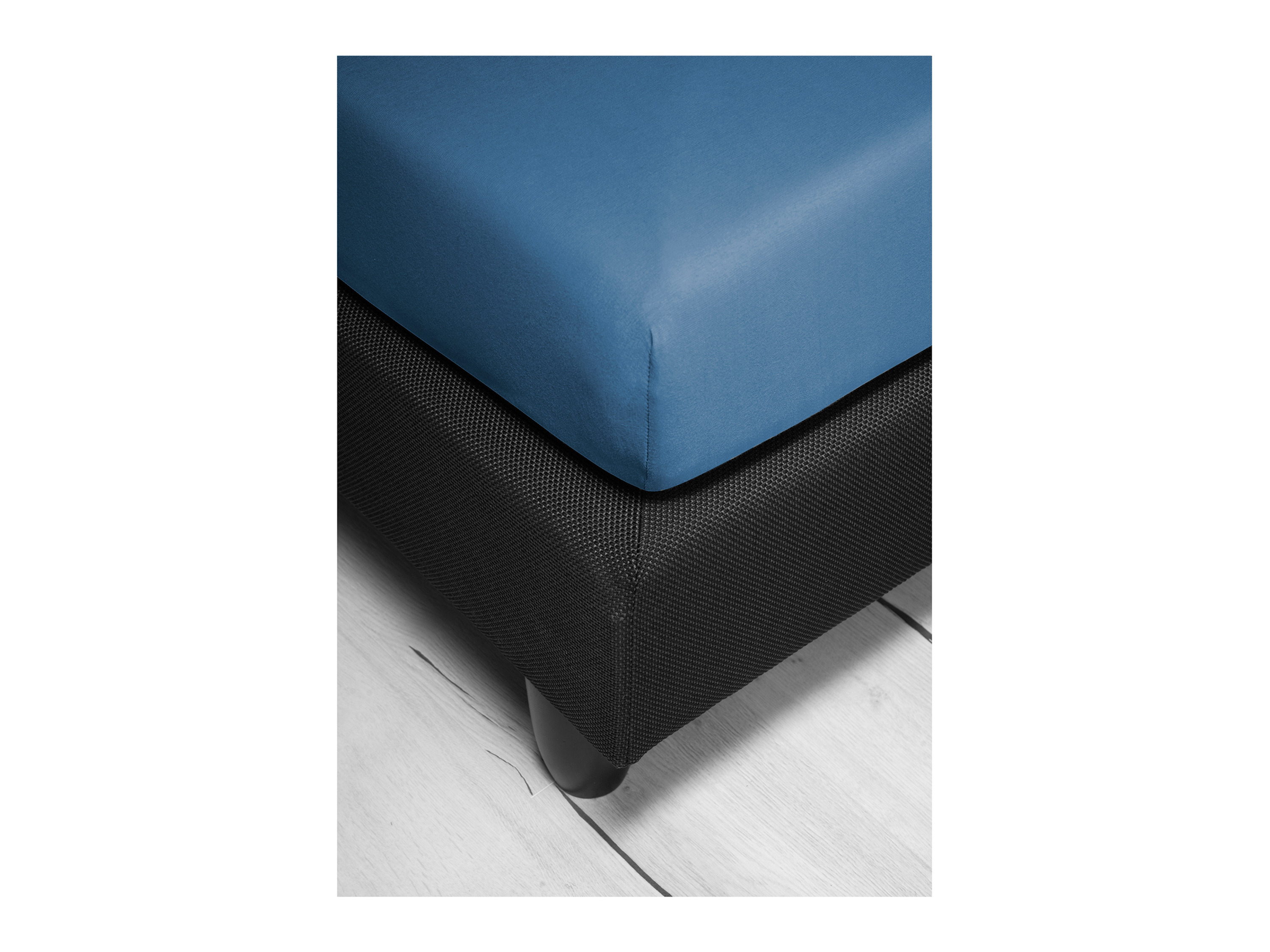 BIERBAUM Jersey Spannbetttuch 1002 (20 jeans, 150 x 200 cm) – Bild 2 von 4