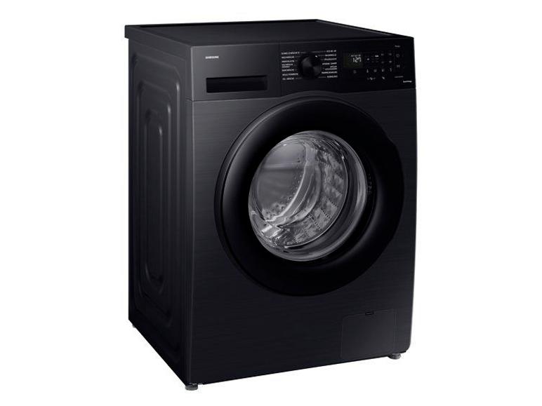 Schwarze Samsung Waschmaschine WW-9BCGC04AABEG Frontlader.