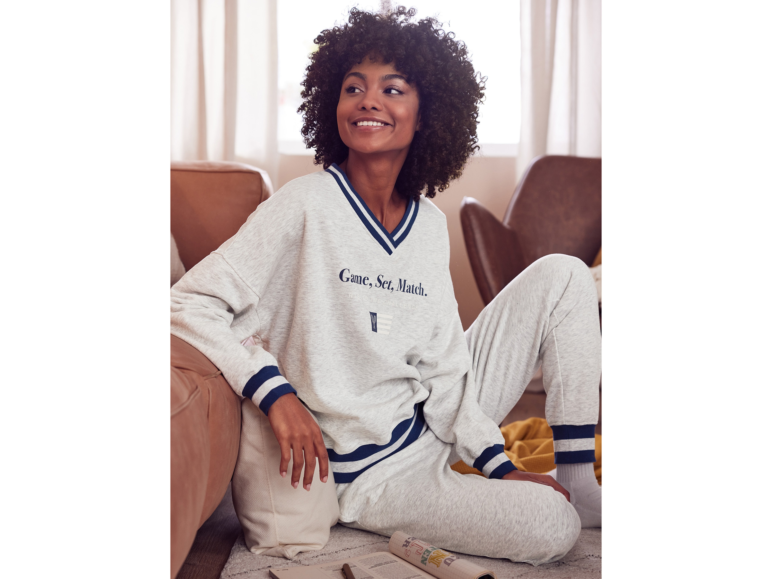 Thumbnail - esmara® Damen Sweatpullover Oversized (Grau, S(36/38))