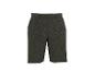 Herren-Shorts in Dunkelkhaki mit Fischgrätmuster und Knopf.