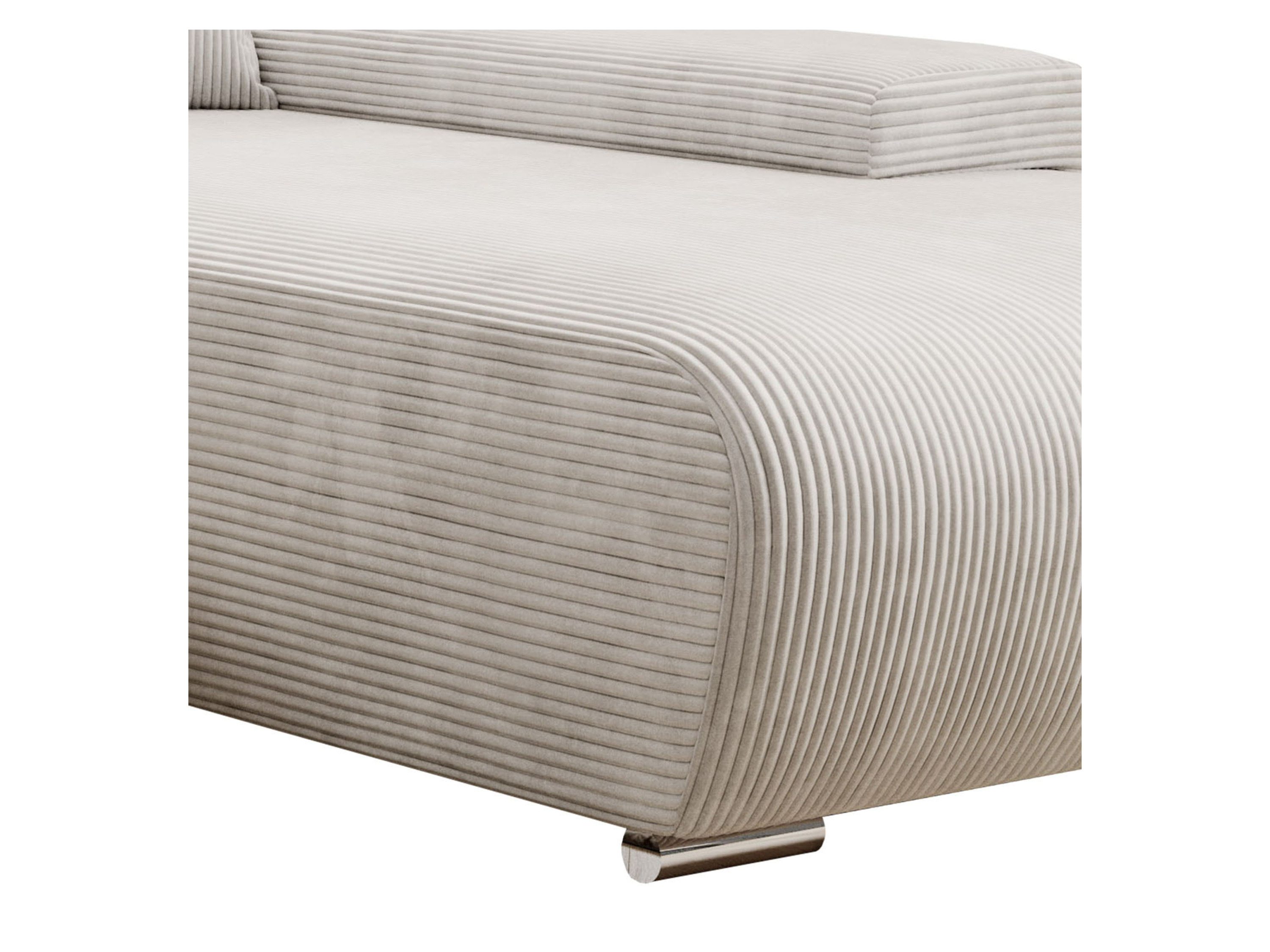 Thumbnail - Juskys Sofa Iseo mit Ottomane (Rechts, Beige)""