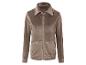 Braune Samtjacke mit Reißverschluss