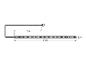 LED-Lichtleiste mit 400 mm Kabel und 1000 mm langem Streifen.